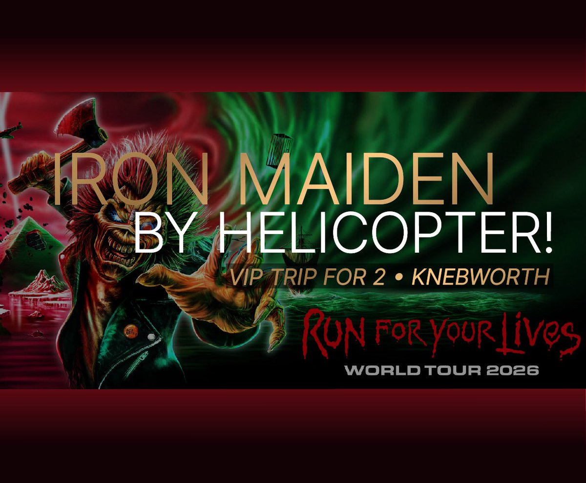 _ultimatetravel's tweet photo. 2 x Trooper VIP Tickets, plus helicopter transfer…. Get your tickets now to win this once in a lifetime prize!  Someone has to win it!
https://t.co/l0VZW1nW2s
#ironmaiden #knebworth #Competition @IronMaiden @KnebworthHouse @KnebworthEvents https://t.co/6608wBLSk8