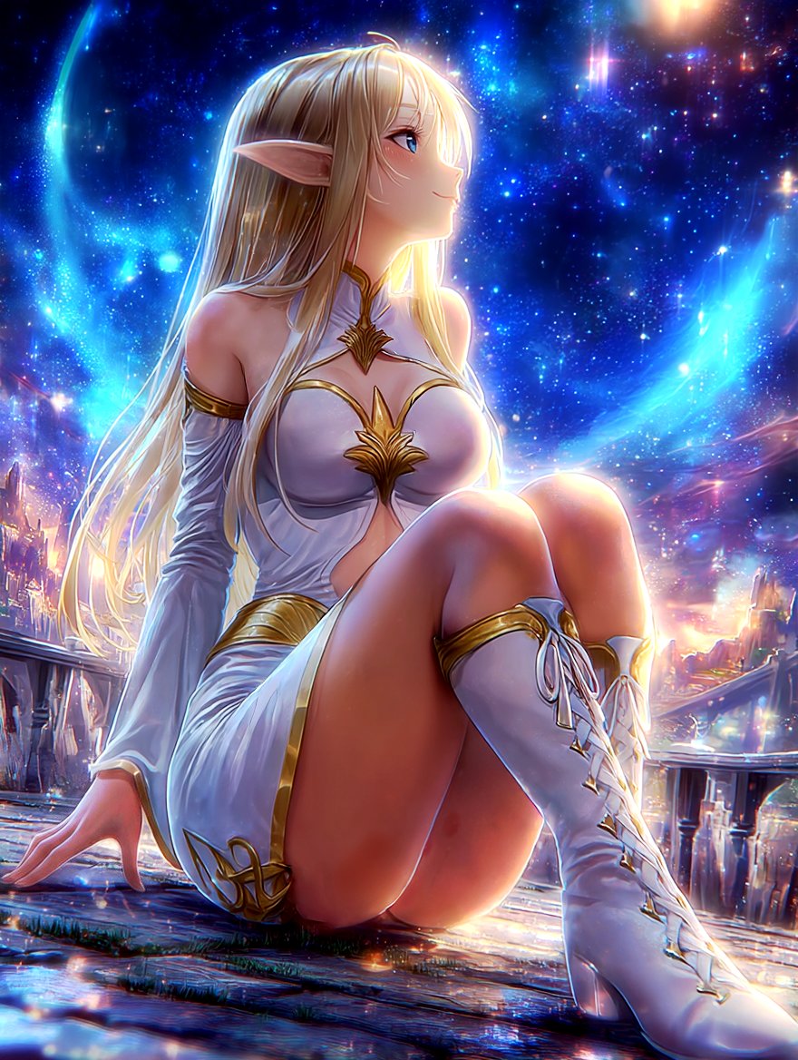 project_pain666's tweet image. #AI色々な座り方をしている娘さん
参加させていただきます‼️

──遠く離れても、同じ夜空を見上げてる

#AIart