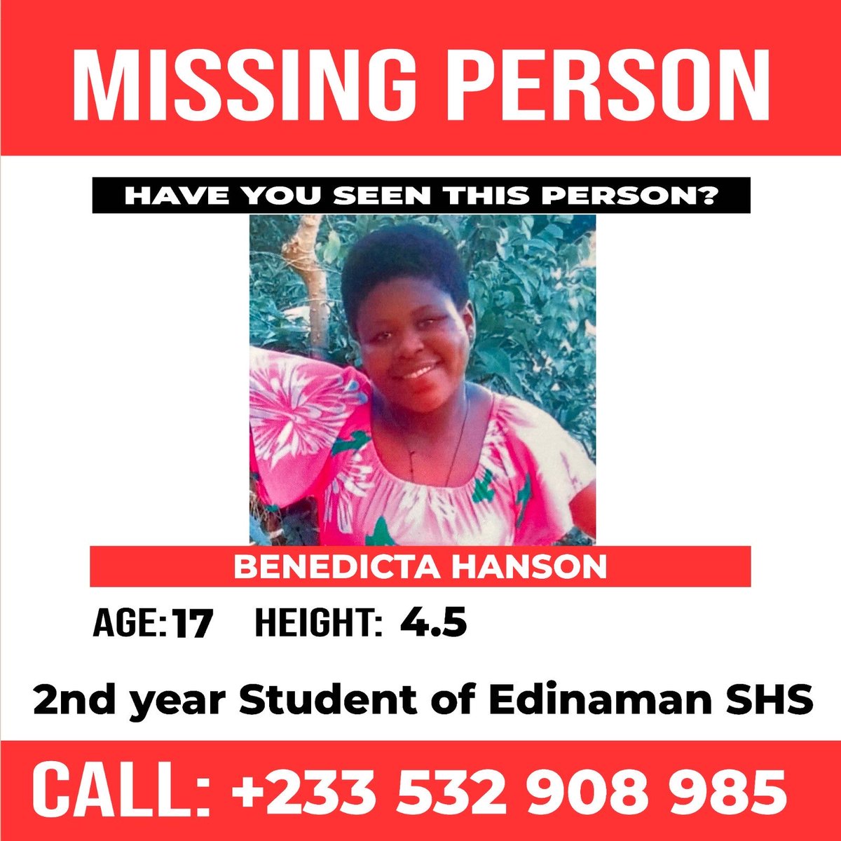 albertgarbrah's tweet photo. Please help find her🙏🏿 https://t.co/lq1sbGRxNT