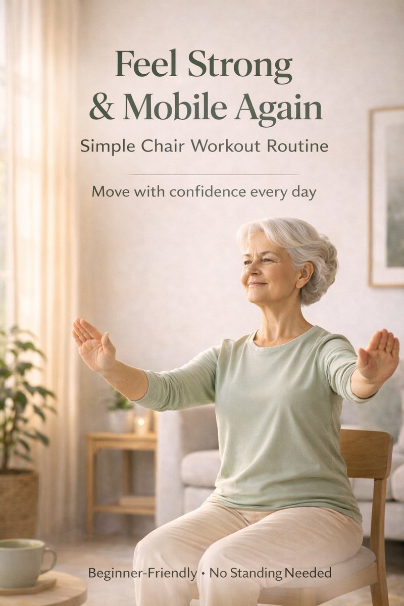 thebetterplans's tweet image. Chair Workout for Seniors – Stay Active Without Standing (16-Step Guide)
link etsy.com/listing/448586…

#chair #chairworkout #seniorfitness #gentleexercise #mobilitytraining #homeworkout #lowimpactfitness #printableworkout