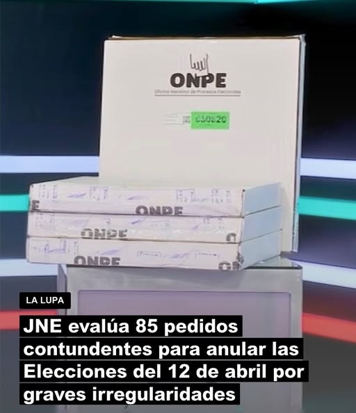 MarcoAn42551200's tweet image. 📷 PIDE NULIDAD. El presidente del Jurado Nacional de Elecciones, Roberto Burneo, confirmó 85 pedidos de nulidad por 211 mesas no instaladas y 1.200 cédulas halladas en la basura en Surquillo #Lima.
