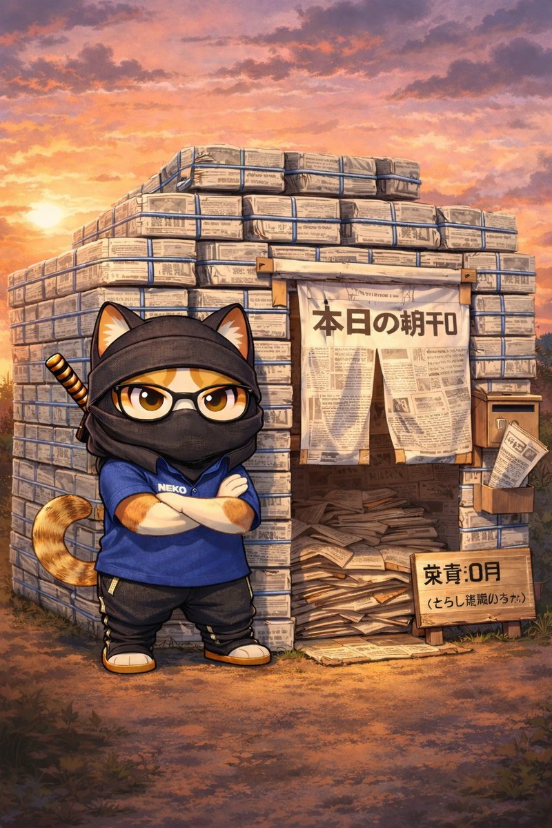 おきらくにんじゃくん📰 tweet media