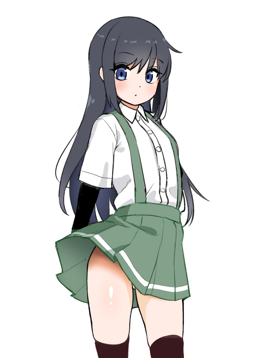 酔った勢いで昼描いた朝潮ちゃんの練習絵でもあげとくか 