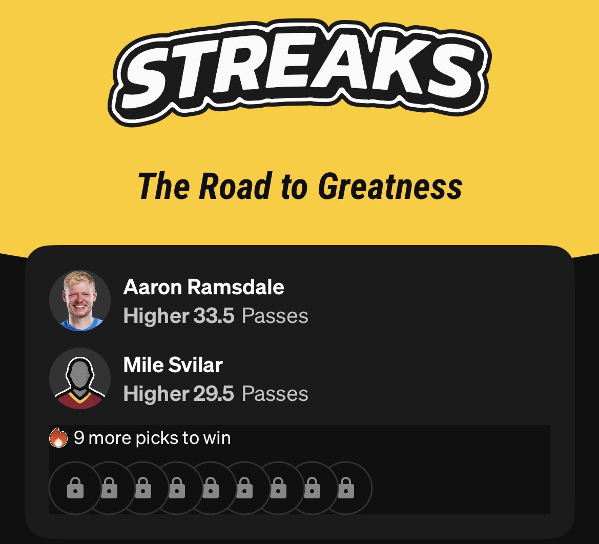 TosznPlays's tweet image. Soccer Underdog Streak Starter

Let’s CASH! ✅

#GamblingX | #ATP  | #PrizePicks | #Underdog | #CS2 | #Dota2 | #LeagueOfLegends | #eSports | #GamblingTwitter | #Soccer | #UnderdogFantasy | #SportsBetting