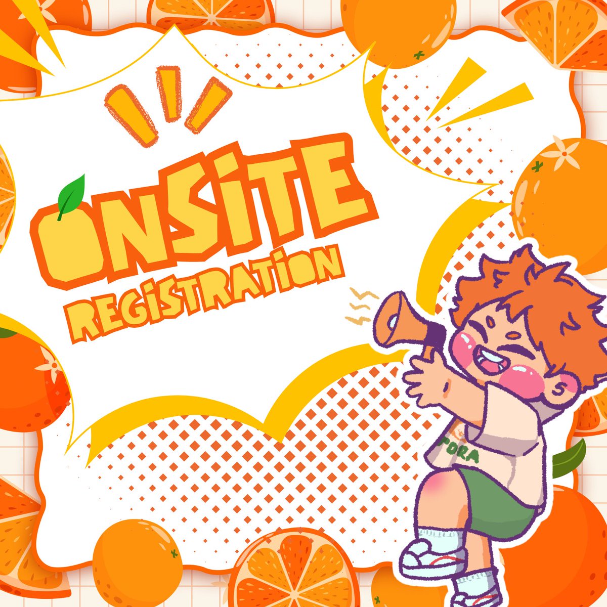 🍊This is it, mga ka-Ponkan!

I-ready nyo na ang mga wallet nyo dahil open na ang registration para sa birthday ni Shoyo!

Fill out the registration form here:
forms.gle/kNbr6r3NjAbs5n…

Excited na si Shoyo na makita kayo sa June! 🧡 

#ShoyoBdayCSE #TrentaHinata #Hinatrenta