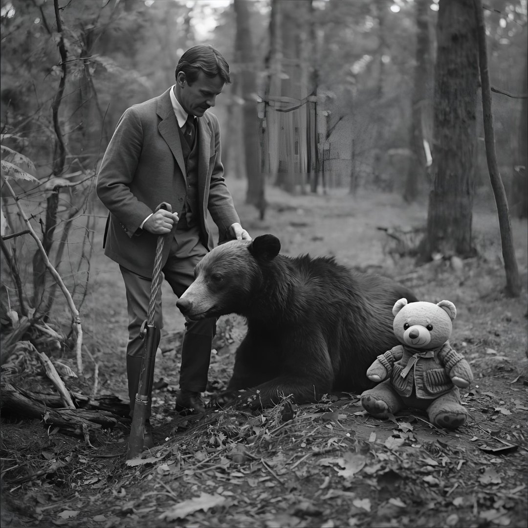 MissinOutMS's tweet image. 🐻 Fun Fact: The teddy bear was created after Theodore Roosevelt refused to shoot a captured bear during a hunt in Mississippi! Celebrate our cute history! ❤️ #FunFactFriday #TeddyBearOrigin #RooseveltMS #MSWildlife