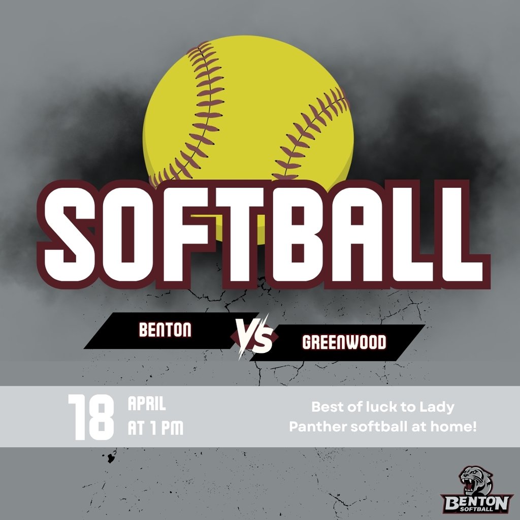 _bentonpanthers's tweet image. Best of luck to Lady Panther softball vs. Greenwood today! Graphic design: Anna B. #WeAreBenton #bhs #bhspanthers20252026 #bhssoftball