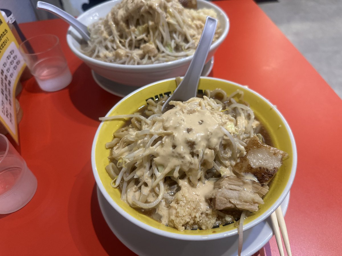 味上振れday、味とか豚の差激しいけど結局行きやすくて一番行ってる