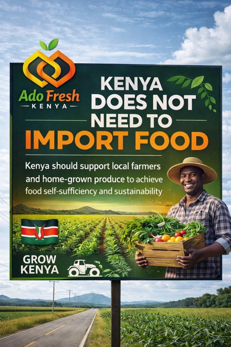 AdoFreshKenya's tweet photo. Kenya can feed itself 🇰🇪🌱

Every local purchase supports our farmers, strengthens our economy, and builds a sustainable future.

Let’s choose homegrown. Let’s back our own.

#AdoFreshKenya #BuyKenyanBuildKenya #SupportLocalFarmers #FoodSecurityKE #GrowKenya https://t.co/vUNtZMqoEY