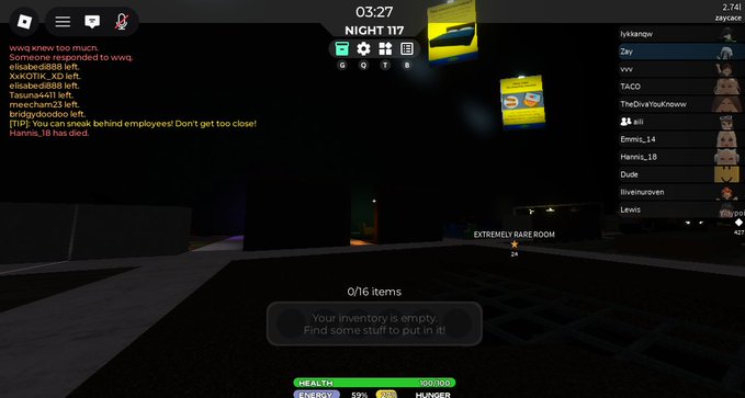 zaycace's tweet photo. apparently the chances of finding the kings remains directly next to a green and purple room is 1 in 5,000,000 in a 3008 public server

idk if thats true but i still cant believe i found the kings remains (seed -1348674814 at pillar B2)
#roblox3008 https://t.co/6DPmCpAX20