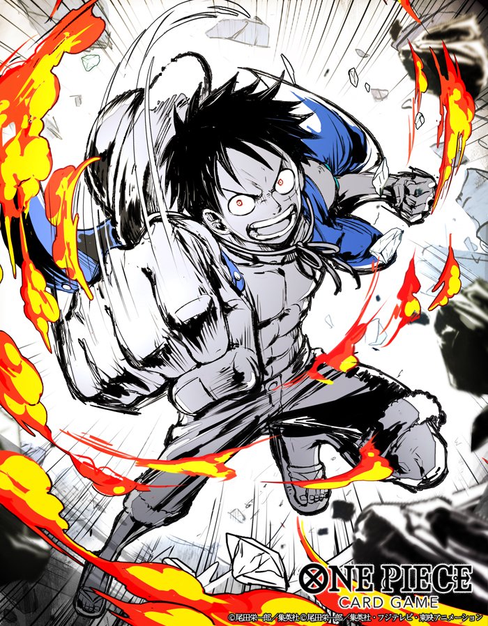 モンキー・D・ルフィ 「ONE PIECEカードゲーム 「プレミアムカードコレクション -6 assor」|ニジハヤシ / Nijihayashiのイラスト