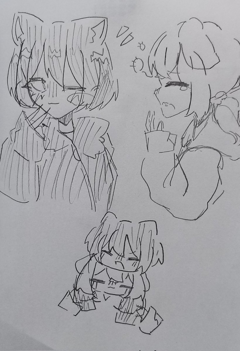 10rapisu08's tweet photo. オリキャラ2人の落書き https://t.co/Abl1BiN0T8