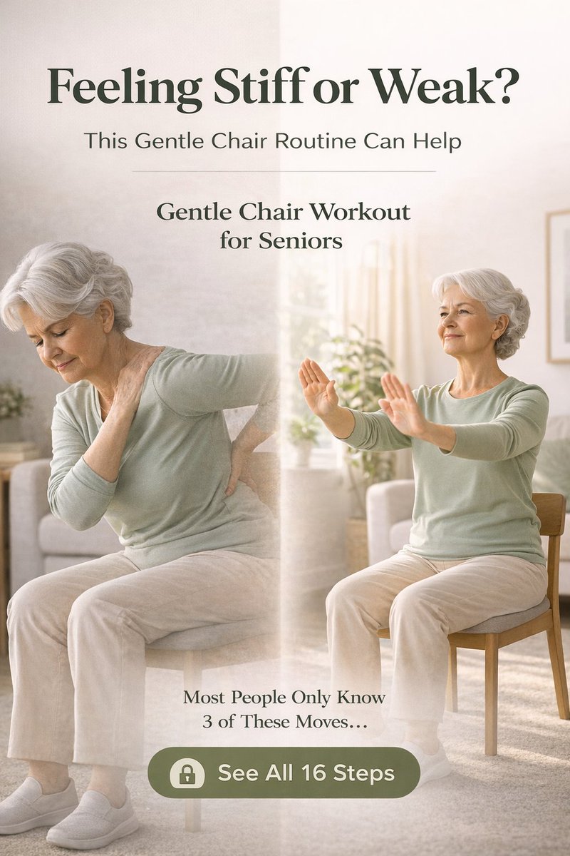 thebetterplans's tweet image. Chair Workout for Seniors – Stay Active Without Standing (16-Step Guide)
link etsy.com/listing/448586…

#chair #chairworkout #seniorfitness #gentleexercise #mobilitytraining #homeworkout #lowimpactfitness #printableworkout