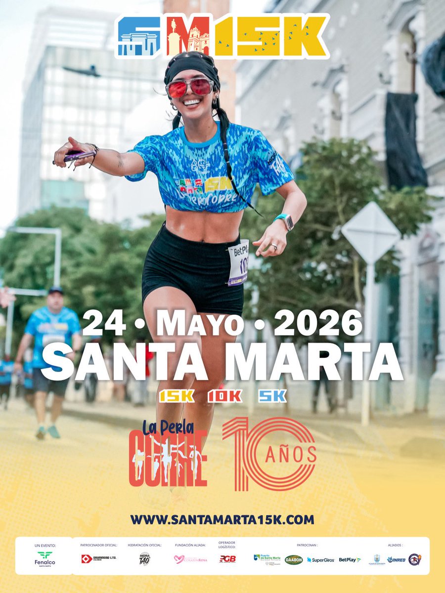 FENALCOSMARTA's tweet image. 🏃‍♀️🔥 ¡Celebra con nosotros 10 años corriendo!
Elige tu distancia: 5K, 10K o 15K
📍 Santa Marta
📅 24 de mayo
¿Listo para el reto? 💪
#laperlacorre #santamarta15k #running #sm15k #fenalco #deporte #vidaysalud