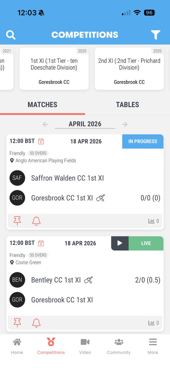 Goresbrook CC tweet media