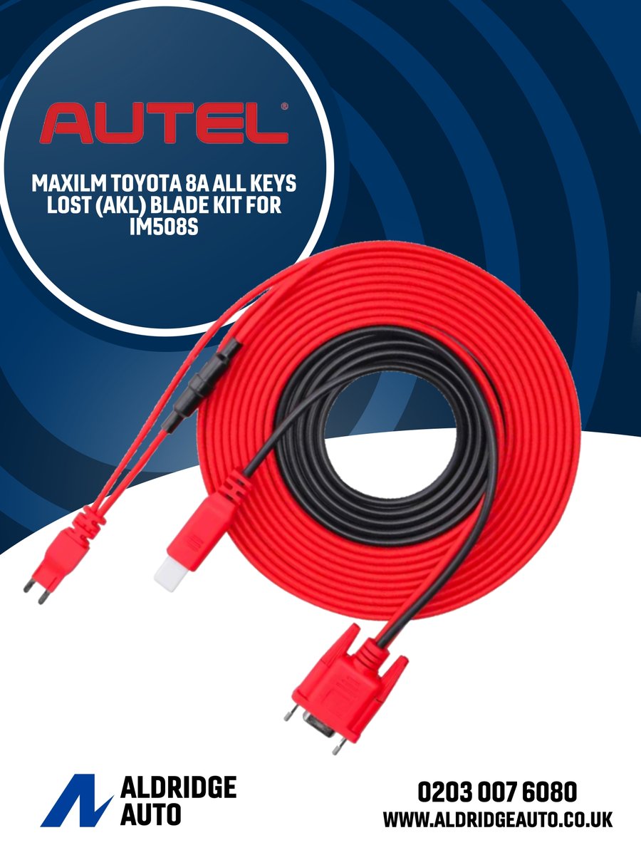 aldridgeauto_'s tweet image. Toyota AKL job? Don’t get halfway and miss something 👀 This Autel 8A AKL Blade Kit 🔧 works with IM508S and keeps you ready 💪 👉 ow.ly/8irl50YBGvE #AutoLocksmith #ToyotaLocksmith #AKL #AldridgeAuto