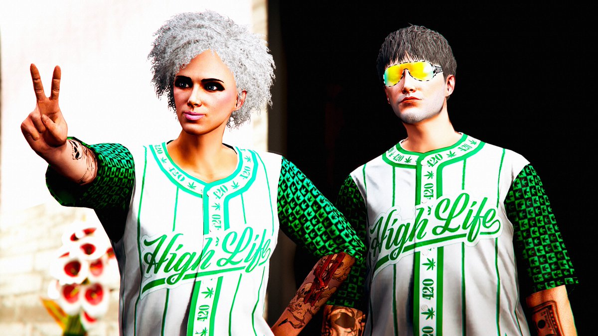 💚🤍 High Life 420 Outfit with <a href="/Vinewood_motors/">Vinewood Motors</a> Crew 💚🤍

<a href="/RockstarGames/">Rockstar Games</a> ⭐️
#GTAOnline #VGPUnite #VirtualPhotography #GTA5
#Curlistan #CurlysColection #PS5 #B1GMATIC
#SantaMuerteGang #GTAVSnapmatic #SnapmaticArt
#ARTEsnapmatic #VPRT #RockstarGames