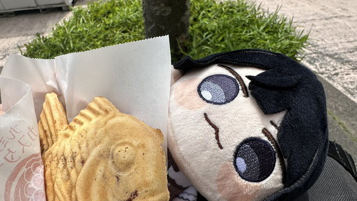 Dhckdu's tweet photo. みとまる、養殖ではなく天然の鯛焼き(カスタード)だよ
動画の通り公園にたばこ休憩のおじさんがたくさんいたよ https://t.co/jMoAkztpsE