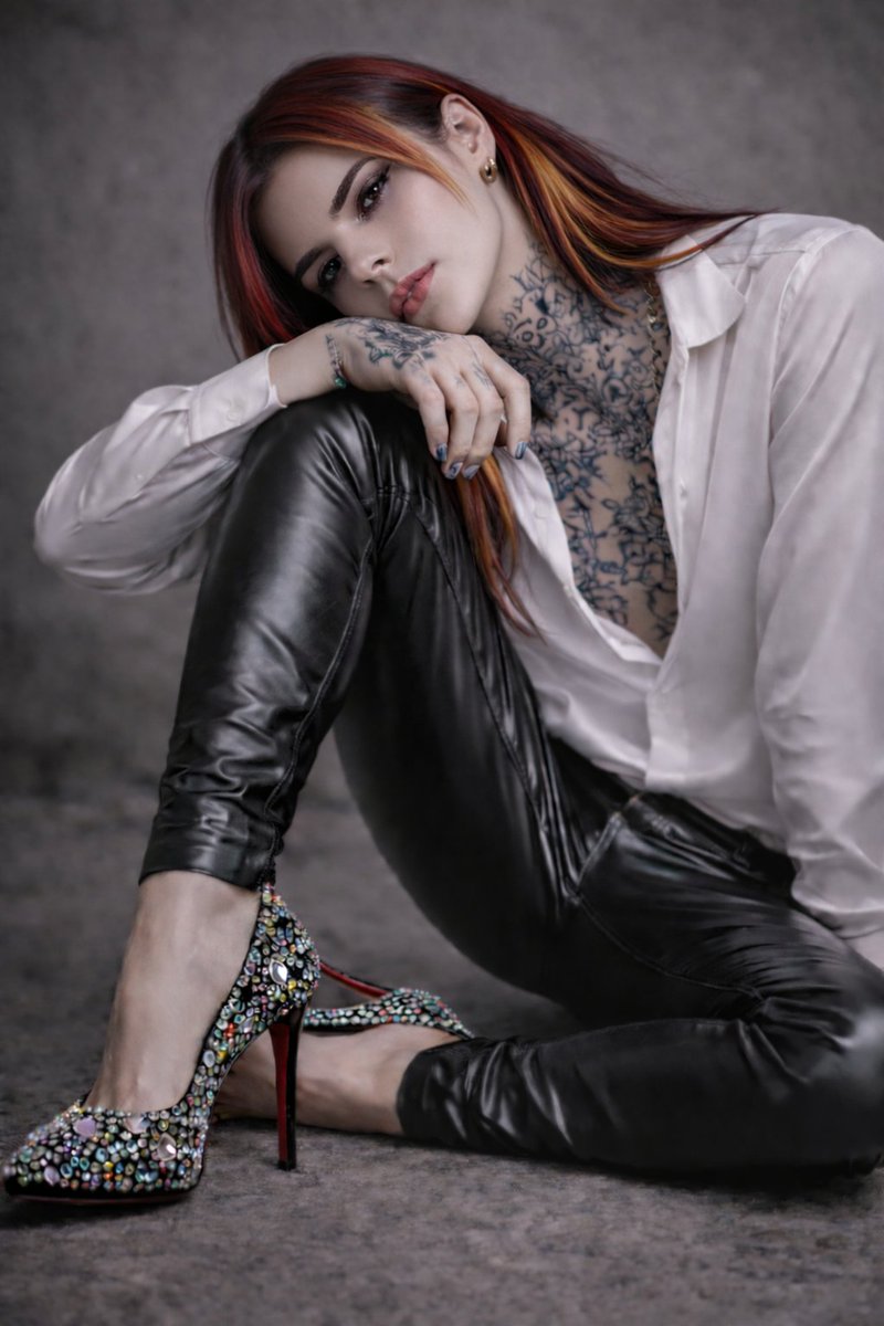 KANADEMIO_art's tweet image. #AIハイヒール男子を貼る

シロ.さん（@siro_syn）のタグをお借りして☆彡

Quiet Dominion — Effortless Elegance —

"These heels… suit me too, don’t they?"

（こういう靴も…似合うだろ？）

#KANADEMIO #VisualArchive #AIart︎ #DarkAesthetic #HighFashion #AvantGarde