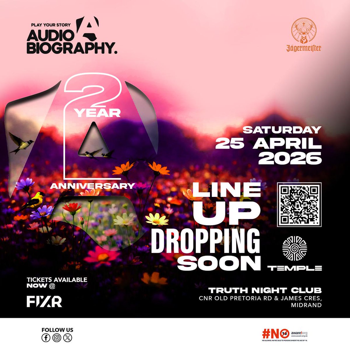 PlayYourStory_'s tweet photo. We are a week away from celebrating 2 years of Audio Biography, Powered by @jagermeistersa 🍾🍾 

LINE UP DROPPING SOON ‼️👀

Get your tickets 🖇 link in bio 🎫 🎟

#AudioBiography #PlayYourStory https://t.co/PFBCWM9asB