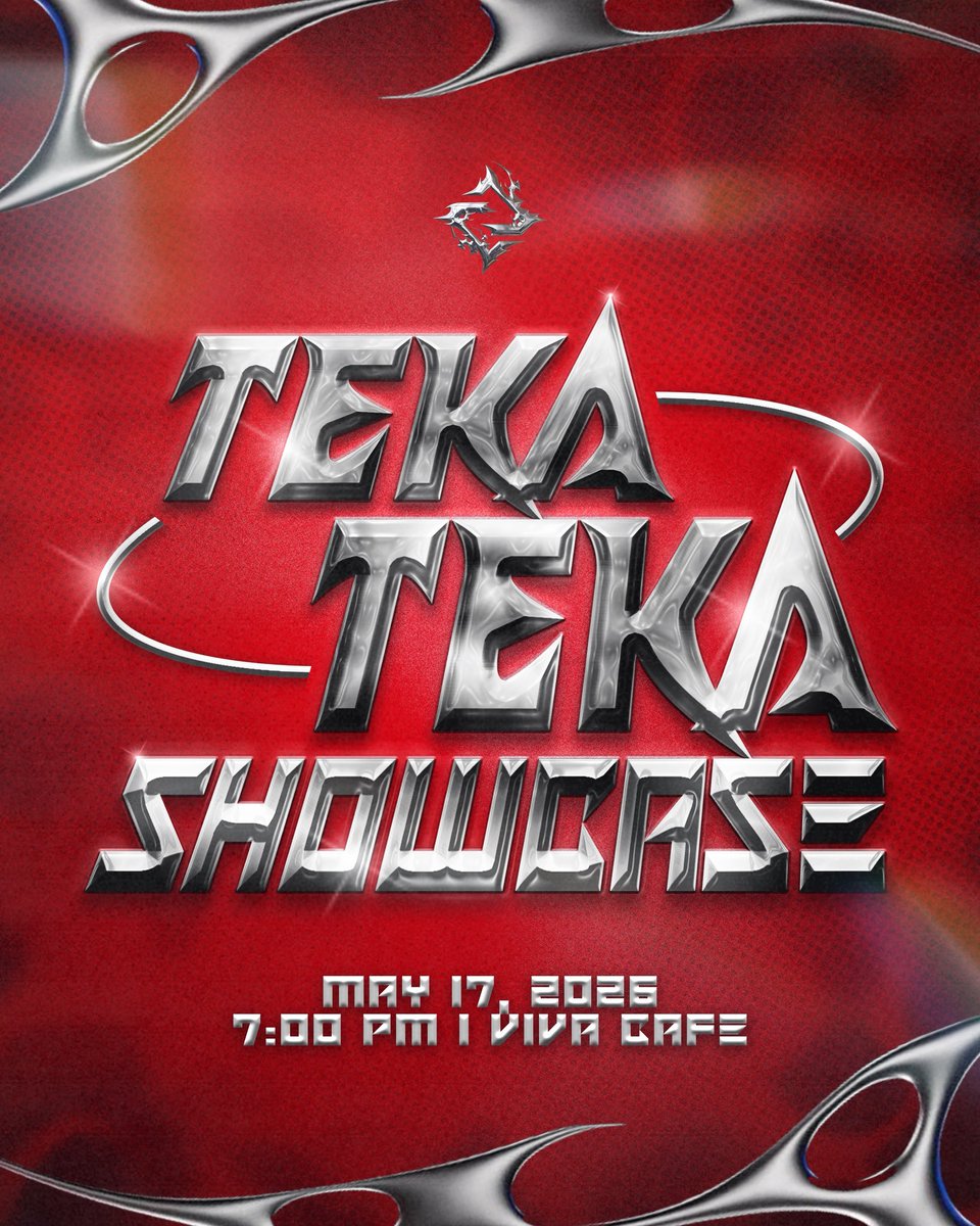 TEKA TEKA SHOWCASE

Teka teka... is it time for a new era? 👀

GenZix is back and stronger than ever! ❤️‍🔥 Handa na silang humataw at bumira on stage with their latest single: 'Teka Teka'

⏱️ May 17, 2026
🧷 Viva Cafe
🔗 tinyurl.com/TekaTekaShowca…

#TekaTeka #GenZixNewEra #GenZix