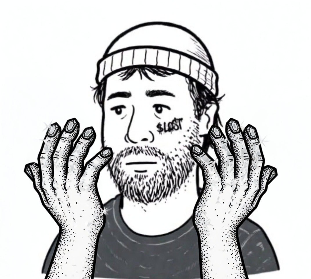 CryptoZomb1e's tweet photo. @Chefofmemes When you’re lost but have diamond hands
$Lost
#LostGuy
Pumpfun ruined my life https://t.co/ykOwXwvY5f