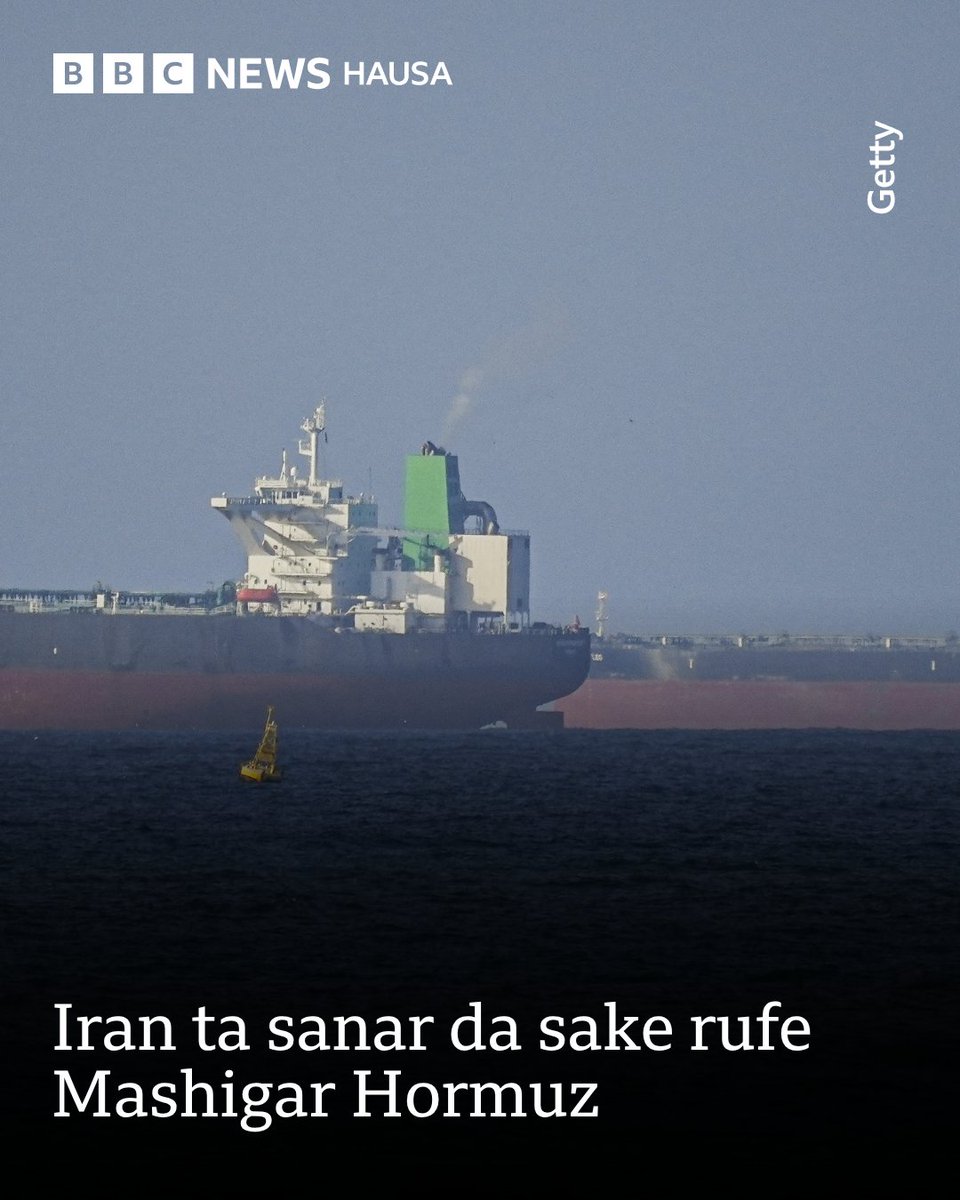 Kafofin yaɗa labaran Iran sun ambato  rundunar sojin ƙasar na cewa sun ɗauki matakin ne saboda toshe tasoshin ruwanta da Amurka ke ci gaba da yi.

Ƙarin bayani - bbc.in/3OQmCW9
