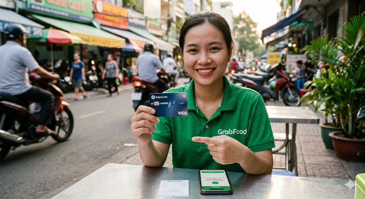 Varalakshm18088's tweet image. Hey frens! 👋 Check out this slick new InterLink Visa card I just used at GrabFood 🍔🥤!
Seriously, using it with $ITL and $ITLG was like magic ✨. The setup was super easy 🤩 and it felt so smooth paying for my meal. Totally brings digital assets.
#INTERLINK #ITLG #ITL #ITLX