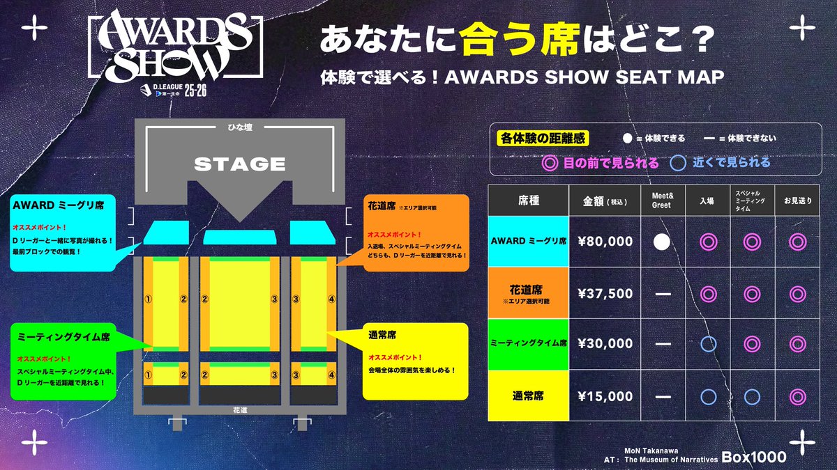 25-26 SEASON AWARDS SHOW 開催決定！ ＼ 配信の実施はなく、プラチナ
