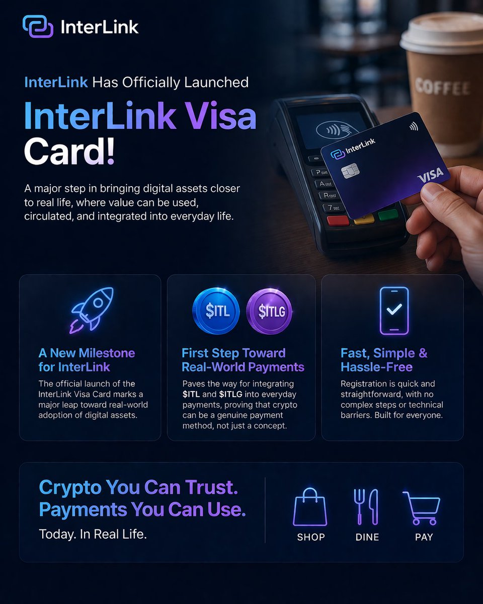NaniObrai's tweet image. Real-World Integration: Seamlessly use $ITL and $ITLG for daily transactions, bringing digital value into the physical world.
Simplicity First: The registration process is designed to be quick and straightforward, removing technical barriers for all users.
#InterLink #ITLG #ITL