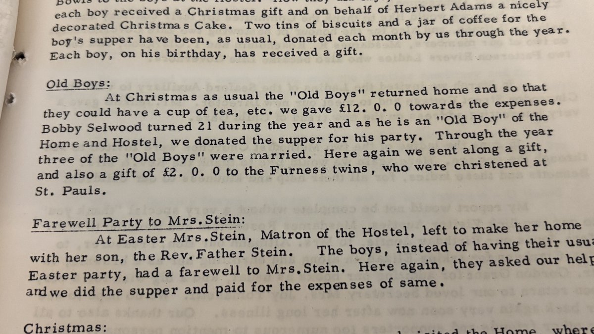 CLAN_AU's tweet image. Reading the Annual Report of #Menzies #Children’sHome #Frankston 1964 see old boys section 
What a kind gesture to give $ to Old Boys for a 21st Birthday &amp;amp; 3 blokes getting married 👏
That’s called #AfterCare

Did any Clannie get this practical support from a Children’s Home ?