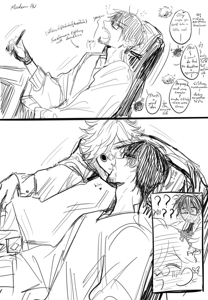 kana_sh1's tweet photo. Modern AU

キーオル #orufrey https://t.co/WjdAize7Of