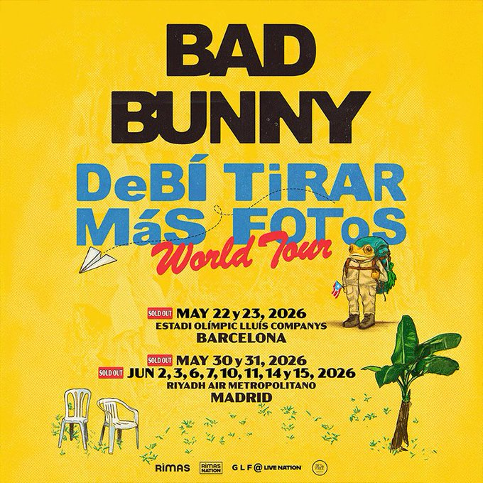 manuel23lebron's tweet photo. Vendo 2 entradas juntas Bad Bunny 15 Junio Madrid Sector 418 Estadio Metropolitano DM https://t.co/gdnleZ8fka
