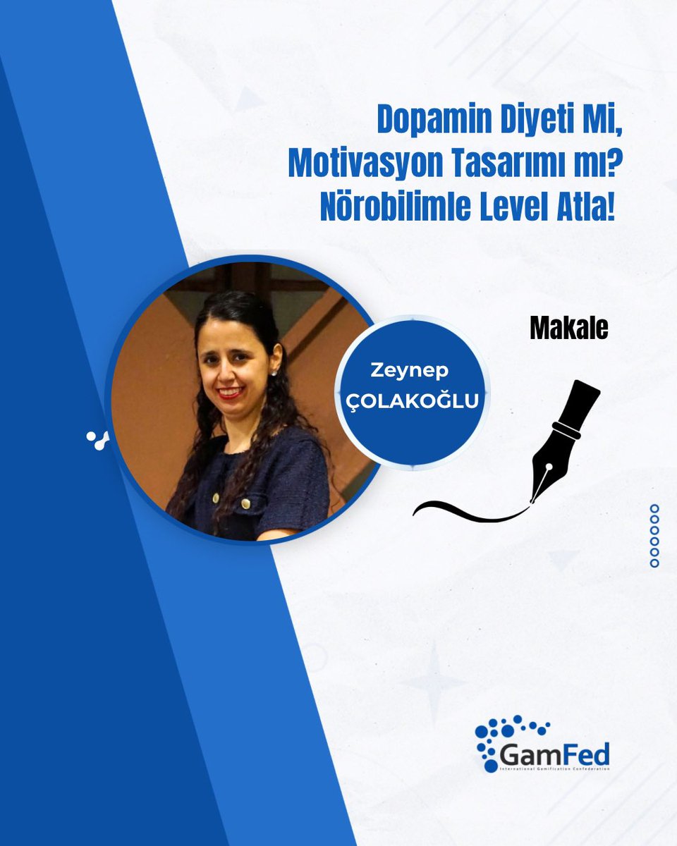 GamfedTurkiye's tweet image. Gamfed Türkiye Gönüllüsü Zeynep Çolakoğlu’nun “Dopamin Diyeti mi Motivasyon Tasarımı mı? Nörobilimle Level Atla!” başlıklı yazısı oyunlastirma.co’da!🚀

🎯 Bu nörobilim bombası makaleyi okumak için:👇
🔗 oyunlastirma.co/makale/gamfed-…

#gamification #oyunlaştırma #dopamin