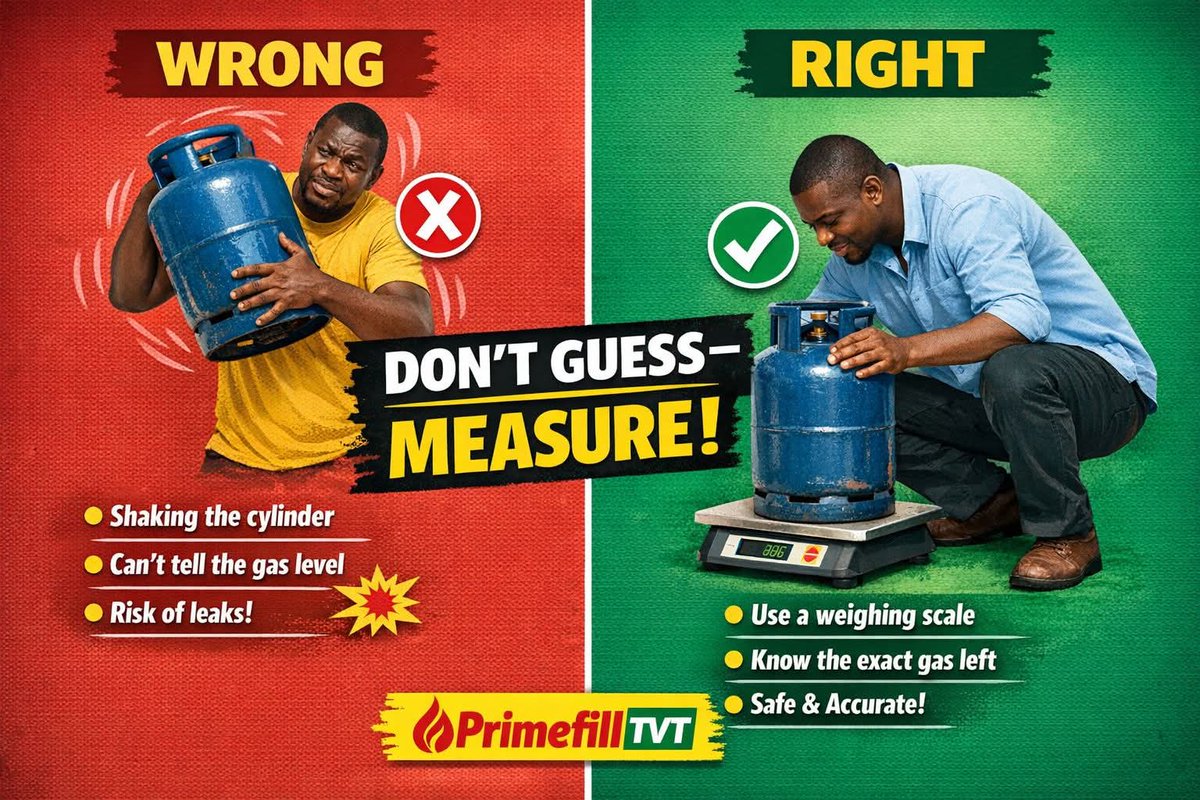 ijmuhammadt's tweet photo. Many people believe that shaking a gas cylinder is the best way to check if there's still gas available in the cylinder.
However, that's https://t.co/5BLRLdQxLQ can't shake a gas cylinder to determine the quantity of gas left.

Gas is stored partly as liquid and partly as vapor, https://t.co/xcmWGa8hoU
