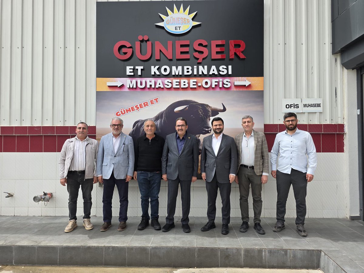 akpartiyuregir's tweet photo. 📍 Karataş Yolu

Milletvekilimiz Sn. Abdullah Doğru, İlçe Başkanımız Sn. Murat Kılınç, İl Başkan Yardımcımız Sn. Ferdi Kavak ve Büyükşehir Belediye Meclis Üyemiz Sn. Hıdır Bahçe ile birlikte ilçemizde faaliyet gösteren Güneşer Et Kombinası’na ziyaret gerçekleştirdik.

İşletme sahibi Sn. Şahin Güneşer ile bir araya gelerek işletmenin çalışmaları, üretim kapasitesi ve sektörün mevcut yapısı üzerine görüş alışverişinde bulunduk.
Ekonomiye değer katan, istihdam oluşturan tüm işletmelerin destekçisi olmayı sürdüreceğiz.

@omerrcelik @abuyukgumus @yahyacelik_ @ozmehmetemin @ftmyurduseven @Tamer_Dagli
@abdullahdogru01 @KaramikSunay @farukaytek @muratttkilinc_ @ferdikavak01 @hidirbahce