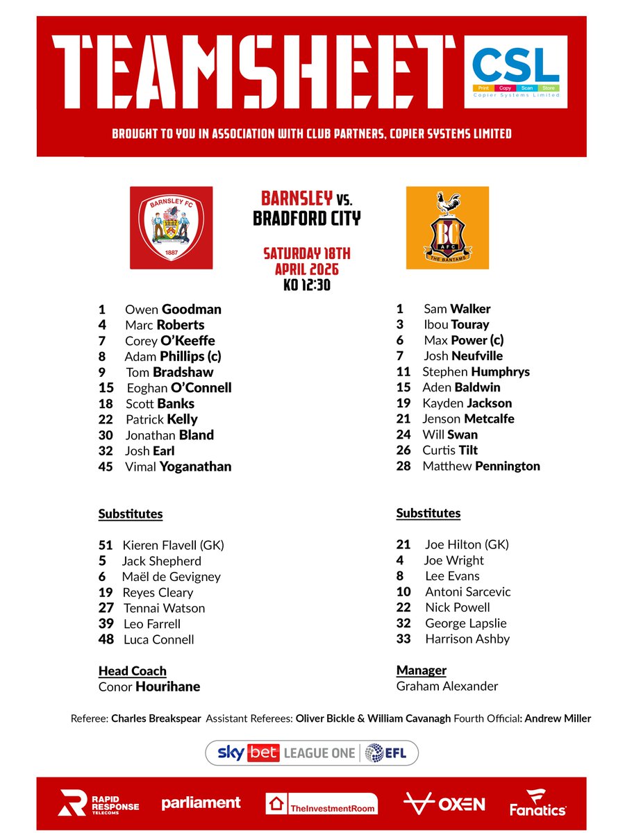 Barnsley FC tweet media