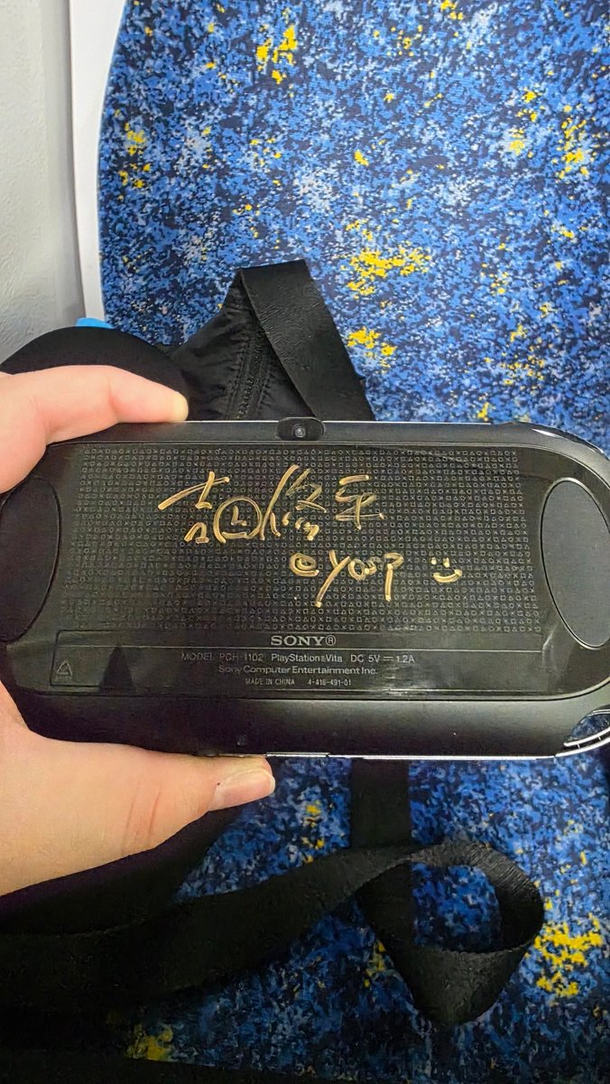 Ash_Ketchum132's tweet photo. Thank you for taking a moment to sign my PS Vita @yosp!!! Means a lot to me as a lifelong PlayStation fan. Your talk was very insightful and fun!!! Hope you enjoy your time in Sydney! https://t.co/kpTBV9wTkr