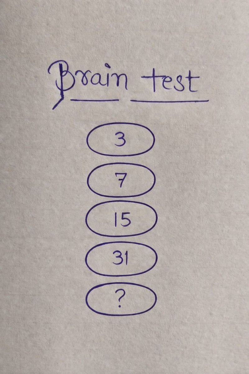 Brain test 
Whats number comes next 🤔