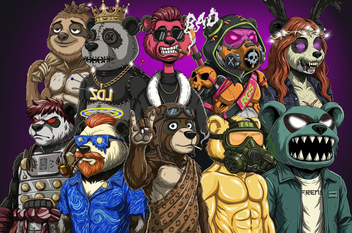 ThePandarianz's tweet image. Mass cookery🔥
10 honorary 1:1's 

Minting 30th april, grab some popcorn this is going to be fun!
#NFT #SOLANA #ART