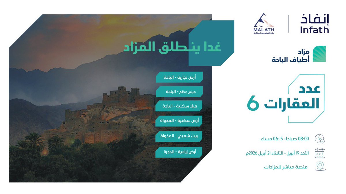 ملاذ التطويرية العقارية tweet media