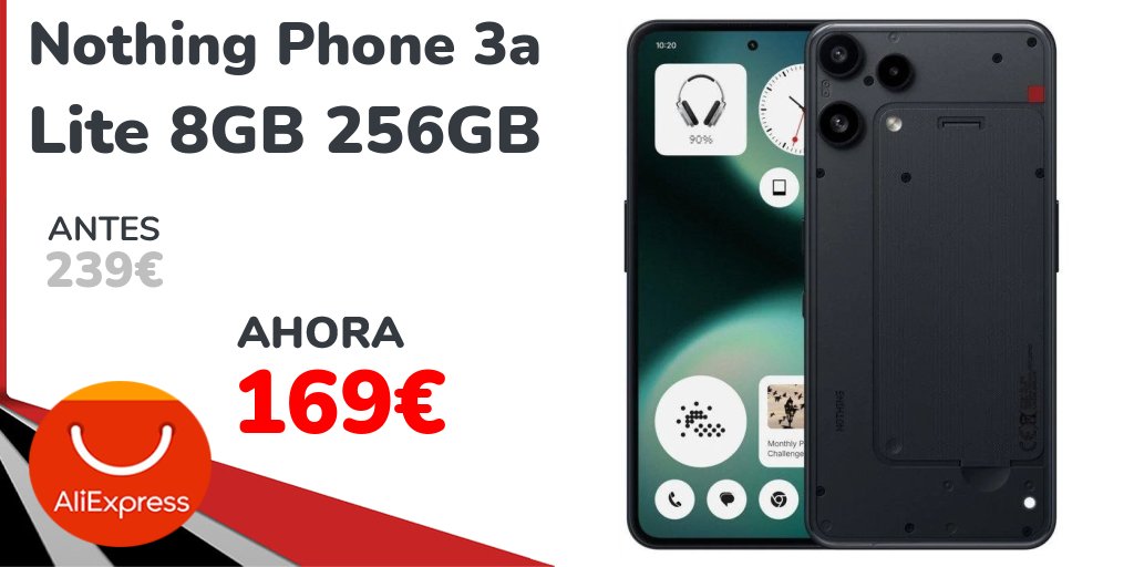 michollo's tweet image. 📱✨ ¡NOTHING PHONE (3a) LITE 5G con diseño transparente! 😱 Minimalismo + rendimiento + batería TOP 👇 ⚠️ ¡El móvil diferente que destaca entre todos! 👇

▶️ michollo.to/8jgjD

#NothingPhone #Smartphone #5G #Tecnologia #OfertasTech
