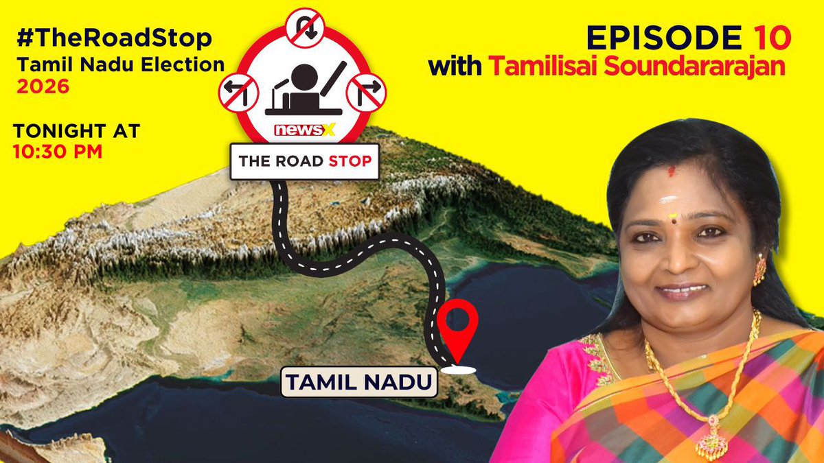 NewsX's tweet photo. #TheRoadStop | In this episode of Road Stop, we are on the campaign trail in Tamil Nadu’s Mylapore, ahead of assembly polls with BJP leader Tamilisai Soundararajan
@DrTamilisai4BJP
Watch the special telecast at 10:30 pm today on NewsX.
Watch the full episode only on #NewsX https://t.co/fl2JLxexxJ