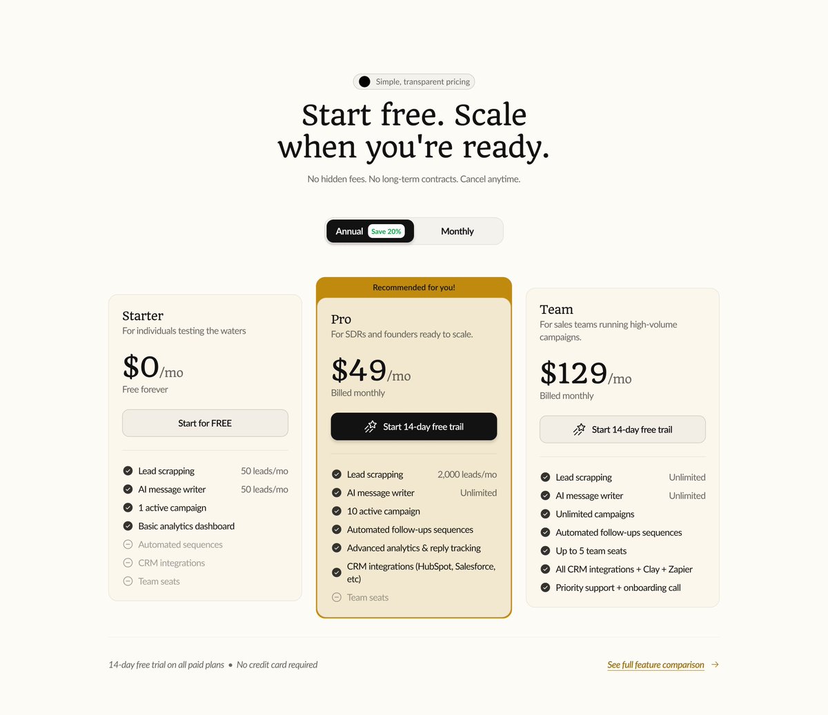 samuel_Twtt's tweet image. Got a little busy these past few days, but i'm back working on our Reachly @Framer Saas template.

#framerdesigner #framerdeveloper #webdesigner #webdeveloper

This is the minimized pricing section (Work-In-Progress) that'll be on the home page. We'll have a dedicated pricing...