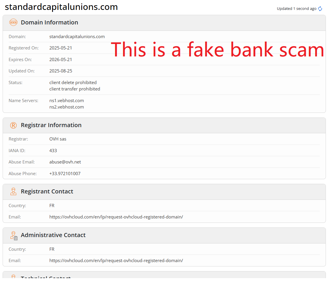 mugu_reporter's tweet image. vebhost[.]com is just a front site, there's nothing there, but it's the nameserver of 100s of scam sites. ZainHosting is the real site

@spamhaus

Proof:

dns.coffee/nameservers/ns…
dns.coffee/nameservers/ns…
dns.coffee/nameservers/ns…

#fraud #phishing #scams