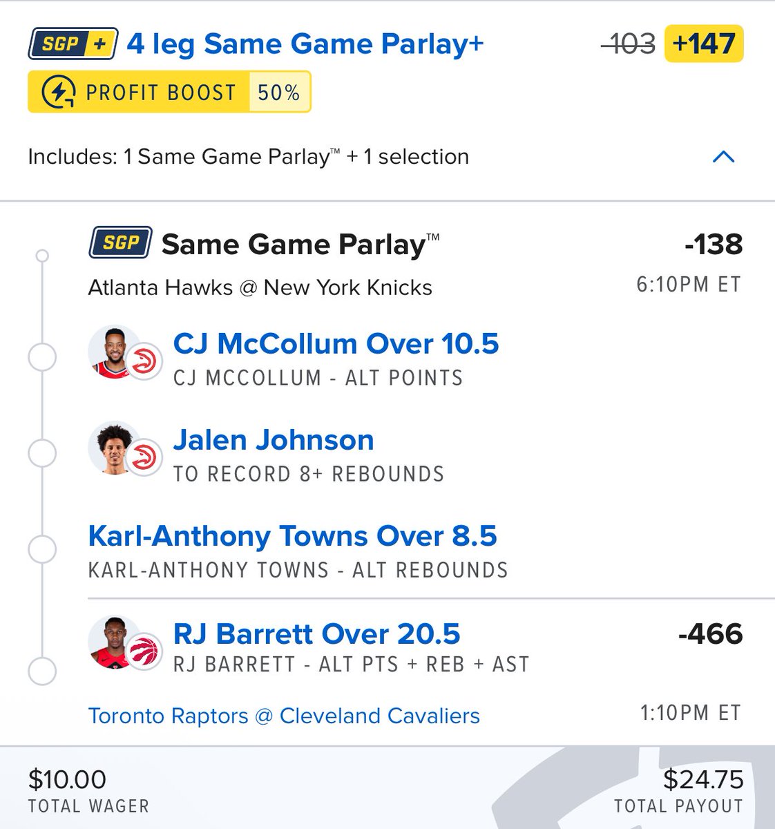 The Parlay Cafe tweet media