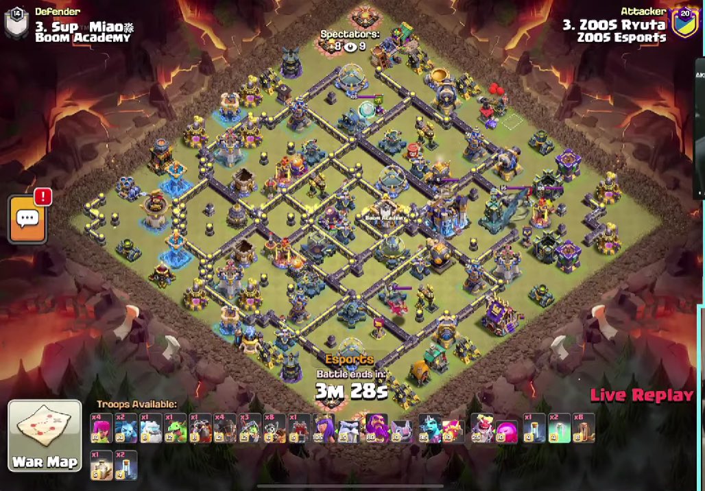 greenfoxcoc's tweet image. Day #3

Ryuta pulled off a crazy trickshot against this base🔥

Explantion in comments.

Can you do the same ? 

Want more ? Get 5 ESL bases from top ELO teams daily on our ESL Base Sub 💪

discord.gg/greenfox

🔗: link.clashofclans.com/en?action=Open…

CC : 2x IG 4x HH

#eSports #freebase