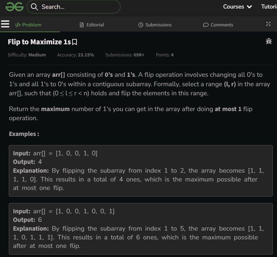 PrincyDubey84's tweet photo. Day 58/60 ✅

Flipping bits and maximizing gains! 🔄📈 Today's challenge was a beautiful application of Kadane’s Algorithm. Which is Flip to Maximize 1s.
#geekstreak60 #npci #POTD #DSA #KadanesAlgorithm #Optimization #Python #ProblemSolving @geeksforgeeks @NPCI_NPCI https://t.co/XjQSO0Xygo