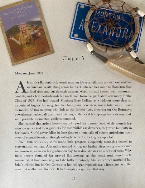 waggishauthor's tweet image. MISSTEPS PERFECTING the SHUTTERBUG STRUT

1927: A carefree adventuress sets off from Montana for the far reaches of the world to capture in her camera lens wonders yet photographed. #book #historicalfiction #jazzage #1920s #humor #supernatural #Montana #adventurenovel

My link