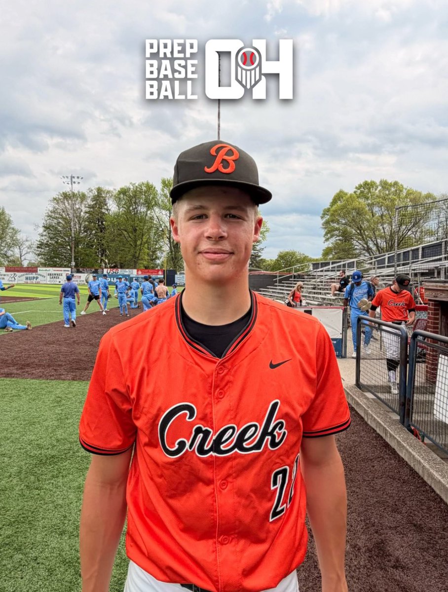 PrepBaseballOH's tweet photo. @PB_Uncommitted @anthonygroner @drewopp_1 @BCreekBaseball @weldyprep @_CoachPeteW @BrockBukiewicz Game 1 from VA Memorial Stadium belongs to the Orange &amp; Black from @BCreekBaseball!! 🦫 

10-1 Final. 

‘28 RHP Kaynen Chronaberry (@KaynenC22) lead the way on the mound for ‘The Creek’ 💪🏻 

Final stat line: 4IP | 2H | 0R | 4K | 1BB

#BeSeen | #OHHS26 | #HSSpringClassic https://t.co/l4OCF32IwP